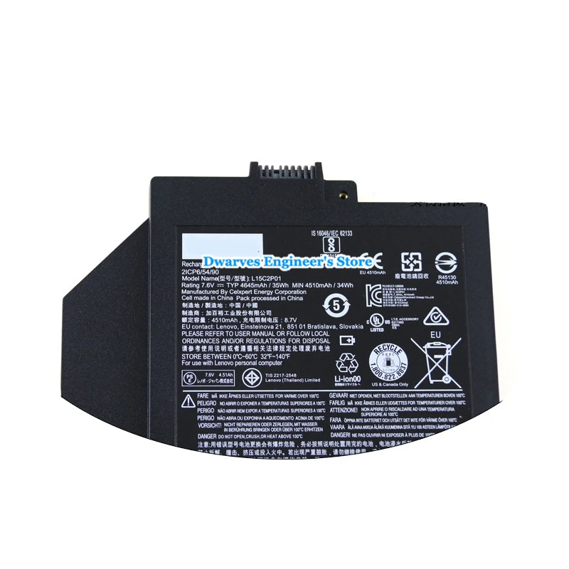 Оригинальный L15C2P01 литий ионный аккумулятор для E42 80 V110 15 V310 14 серии 4645mAh