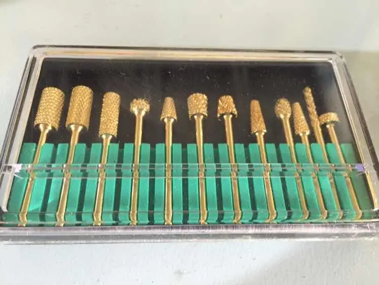 

10pcs titanium coated HP dental carbide burs Kit