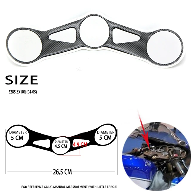 

Motorbike For Kawasaki ninja ZX10R ZX 10R 2004 2005 Motorcycle Oil Tank Fuel Gas Protection Plate Fork Sticker Badge Decal