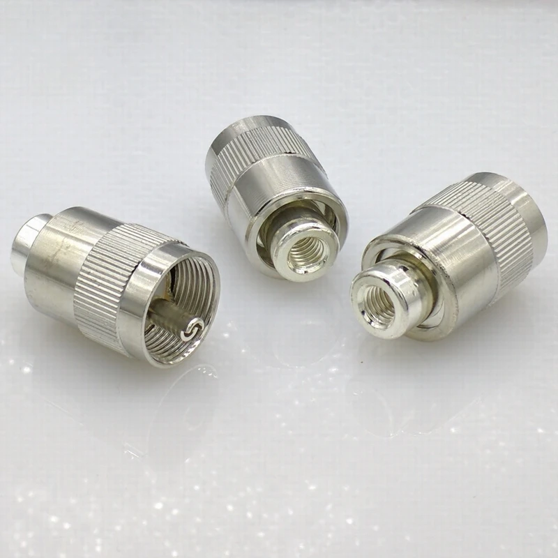 В переменного тока 50 3 SL16 м разъем типа UHF мужской PL259 припоя для RG58 RG142 LMR195 RG400 10