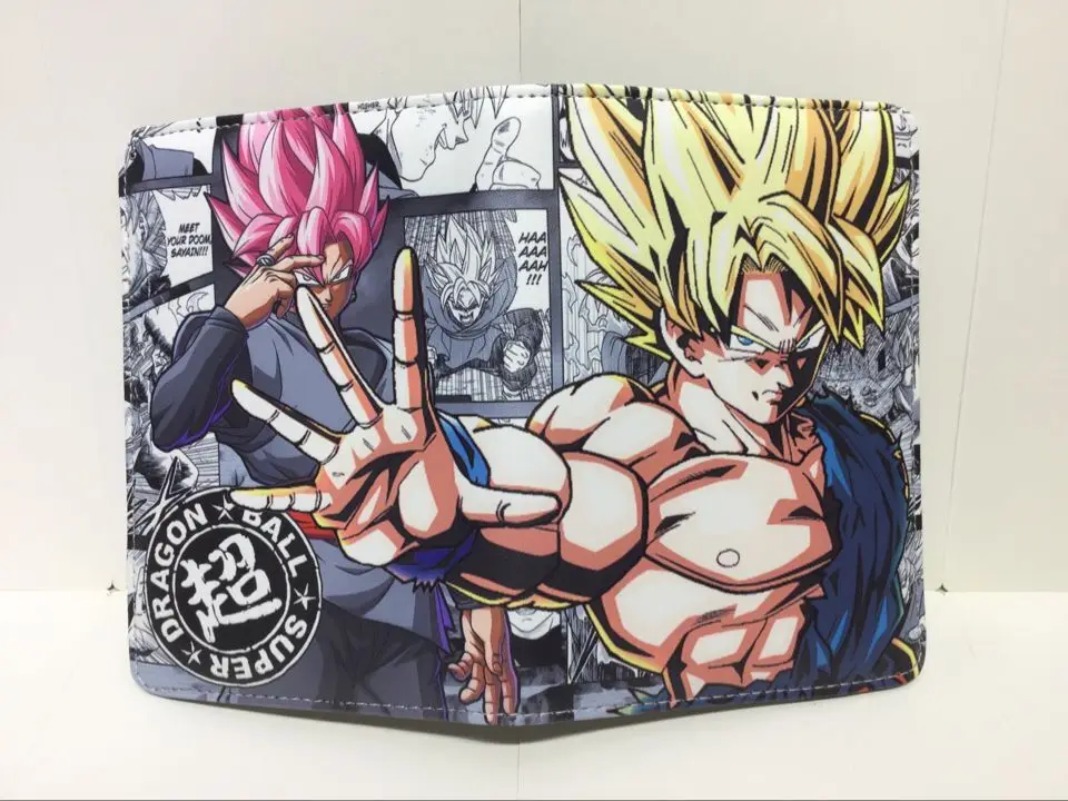 Модный кожаный держатель для паспорта Dragon Ball с героями мультфильмов, аниме-кошелек, Прочный чехол для паспорта и удостоверения личности, креативный подарок для мужчин и мальчиков