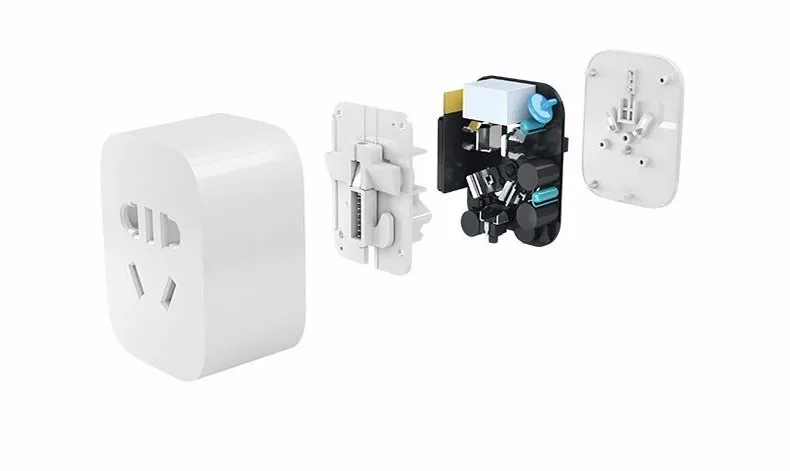 Xiaomi Mi Smart power wi-fi-розетка дистанционное управление «Умная» вилка розетка!+ Штепсельная Вилка для преобразования по всему миру