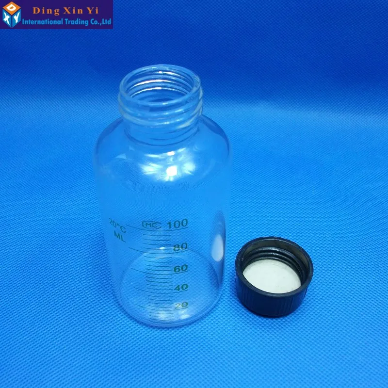 100ML1 0 шт./лот стеклянные флаконы градиентные для образцов сывороточная бутылка