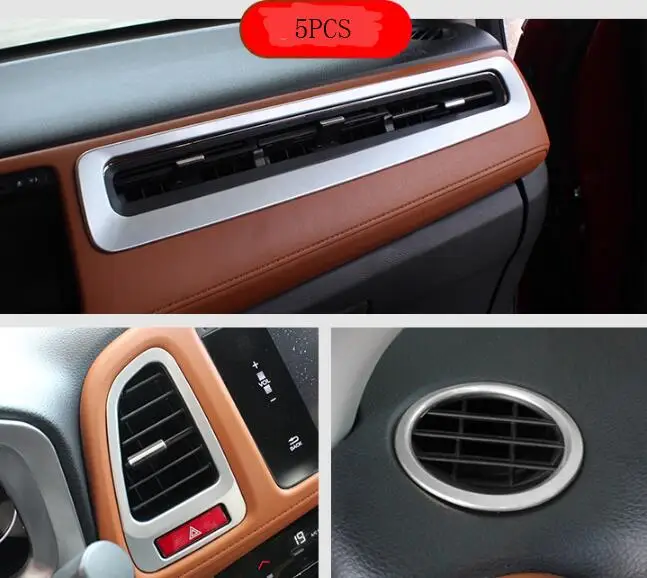5 шт. ABS хром для Honda hr-v HR-V VEZEL автомобильный выход кондиционера Vent рамка Крышка отделка Стайлинг Аксессуары
