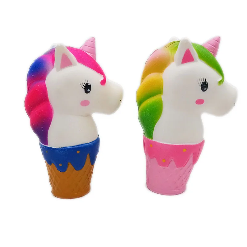 Единорог сжимаемые чашки большой слайм мороженое Мультяшные галактики медленно