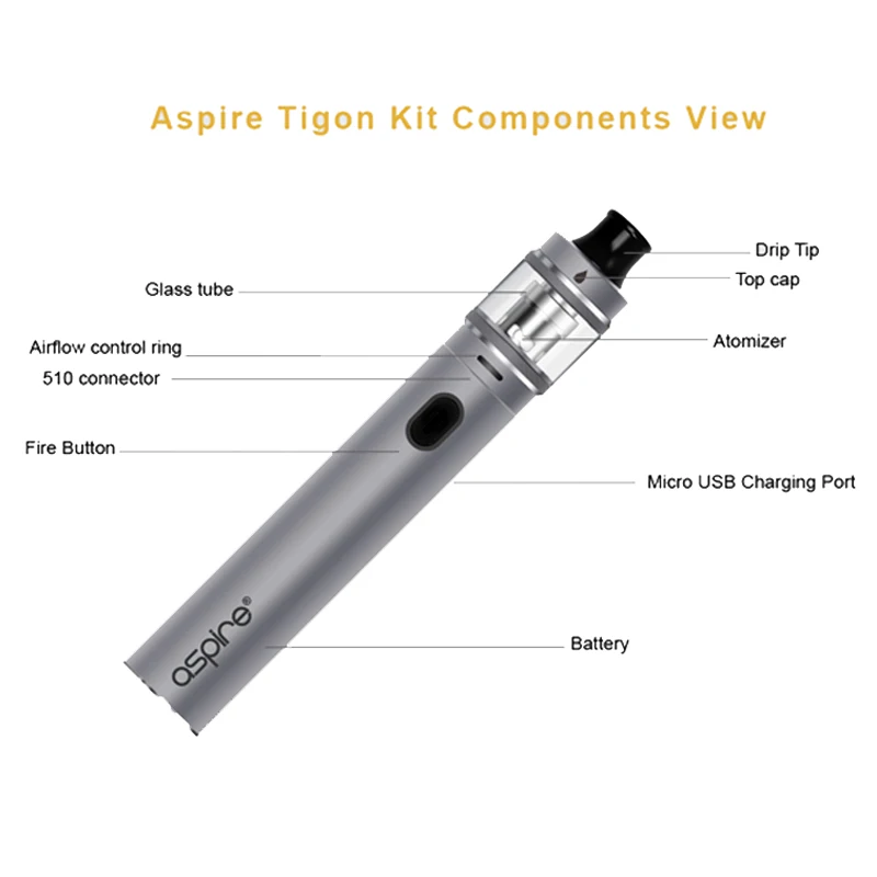 Оригинальный Aspire Tigon комплект MTL &amp DTL тип с верхним наполнением 3 5 мл/2 мл Atomizer