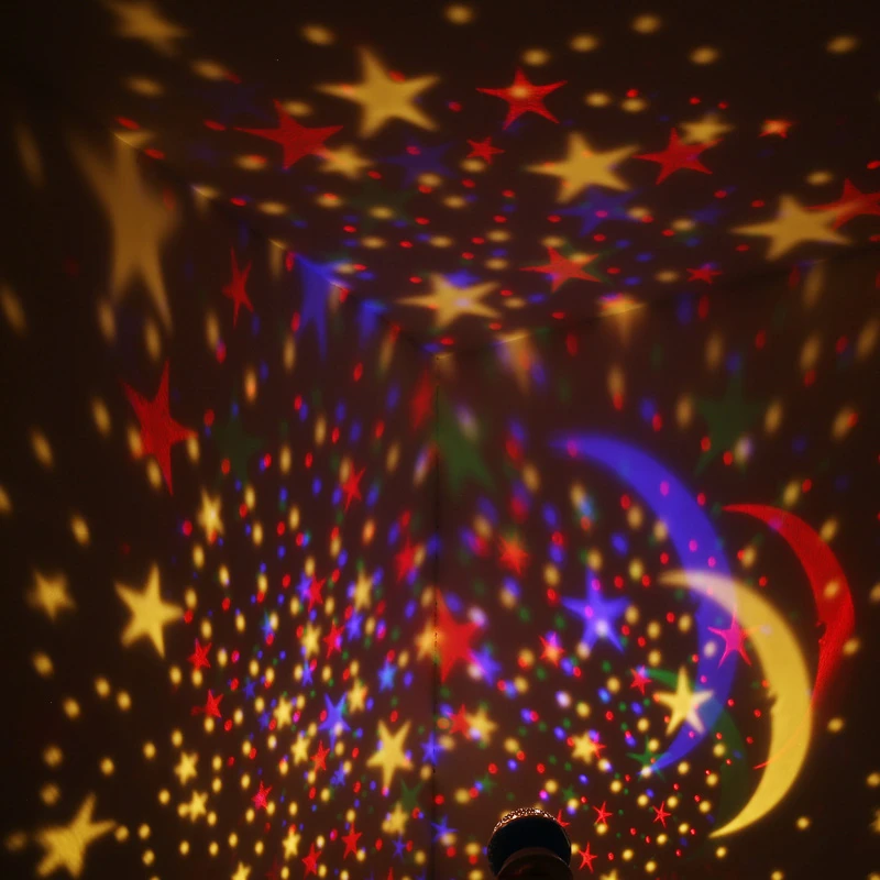 Романтичный вращающийся ночной Светильник 2017 проектор детский ночник