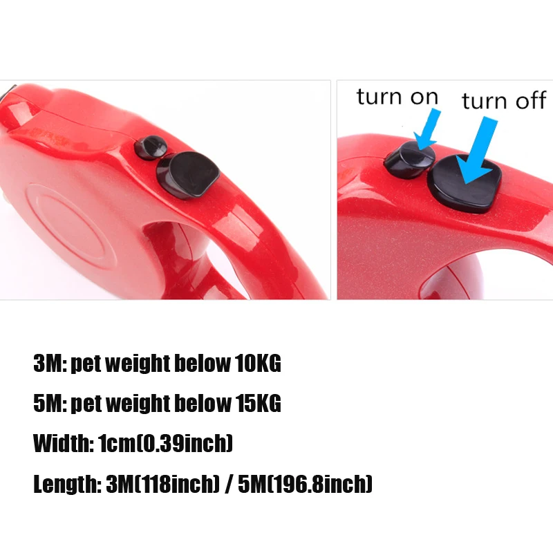 3 м/5 м выдвижной поводок для собак регулируемый нейлоновый с одной рукой