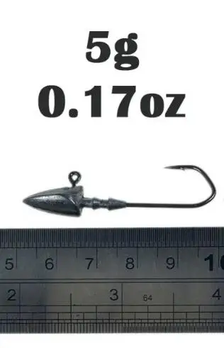 20pcs 5g THKFISH Рыбалка джиг головок крючки 20 штук 3,5 г 5 г 7 г 10 г 14 г Треугольники Барб Baitholder привести джиг-головки рыболовные снасти крюк рыбалка крючки рыболовные рыболовные принадлежности все для рыбалки - Цвет: 20pcs 5g