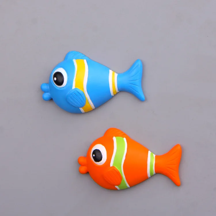 2 шт/набор красочные рыбы 3D Действие фигурный магнит мультфильм шаблон магнитные
