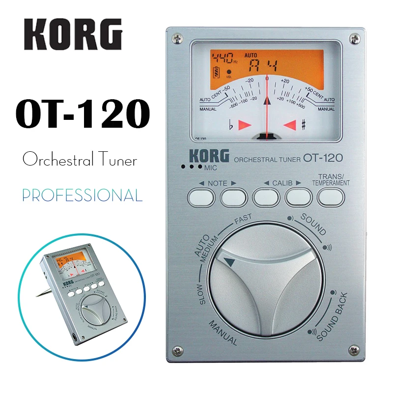 Профессиональный оркестровый тюнер KORG OT-120 хроматический