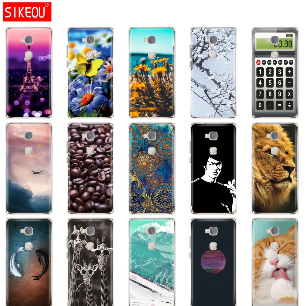 Силиконовый чехол для телефона huawei honor 5X мягкий из ТПУ 5 x KIW-L21 coqa Coque Funda