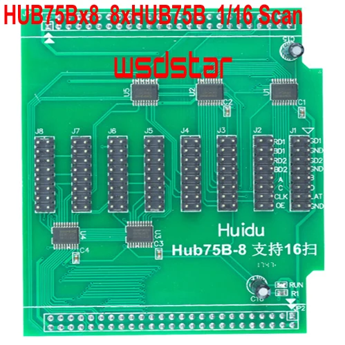 HUIDU HUB75Bx8 8xHUB75B поддержка 1/16 сканирования стандартное разрешение HD C10 светодиодная