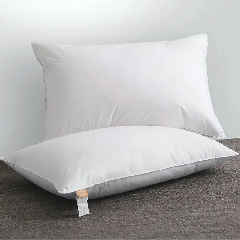 Мягкая Белая гусиная пуховая подушка для сна подушки Kussens Almohada шейный ореиллер Pour
