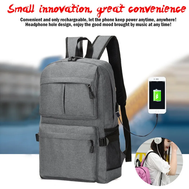 Litthing новый ноутбук Usb рюкзак сумки для книг школьный повседневный модный мужской