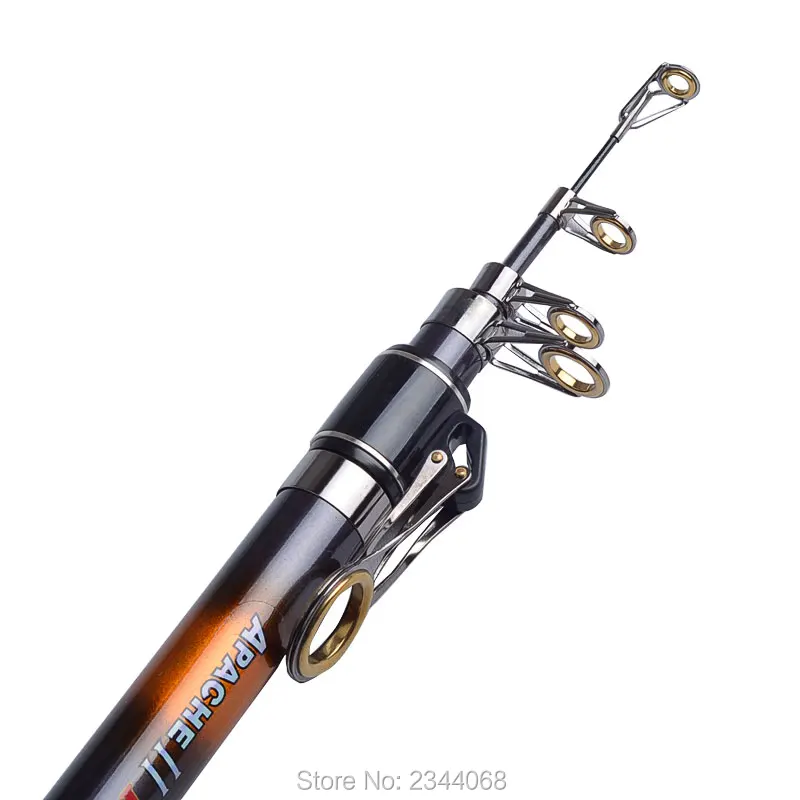 Agepoch Apache 2 Fishing Rod Spinning Tackle Winter Feeder Peche Telescopic Supplies Cast Gear Sea Bait Casting Stick | Спорт и