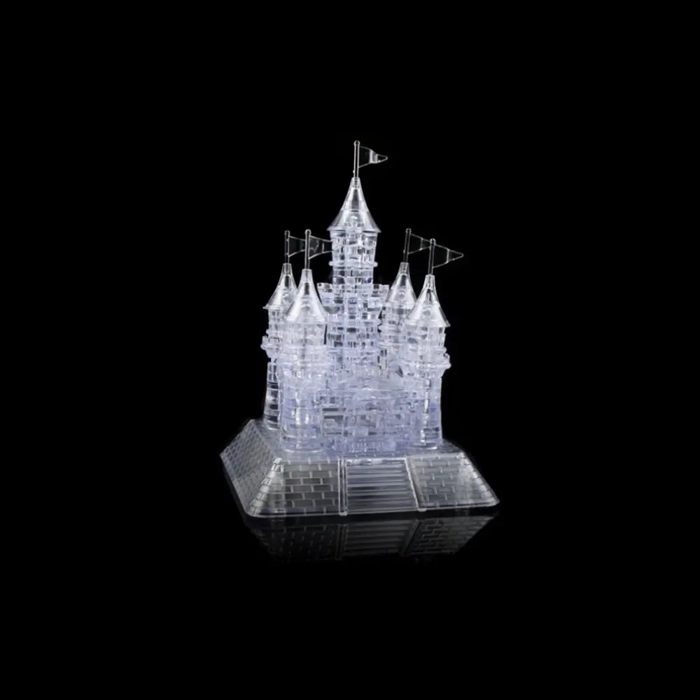 EBOYU(TM) 3D головоломка в сборе хрустальный замок Музыкальная с красивым музыкальным