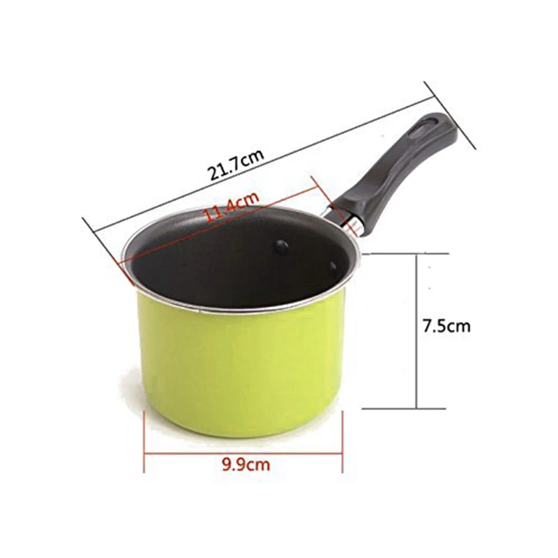 Портативный мини горшок для молока из углеродистой стали кастрюля подогрева