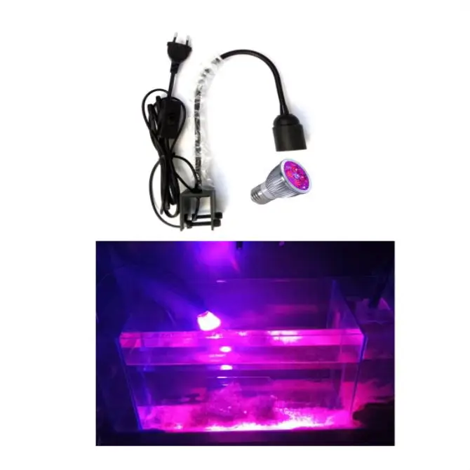 Ing Diy Led Clamp Light E27 Lamp Holder Max 30mm Gooseneck Clamp Lamp Clip Fish Tank Clamp Led Grow Light