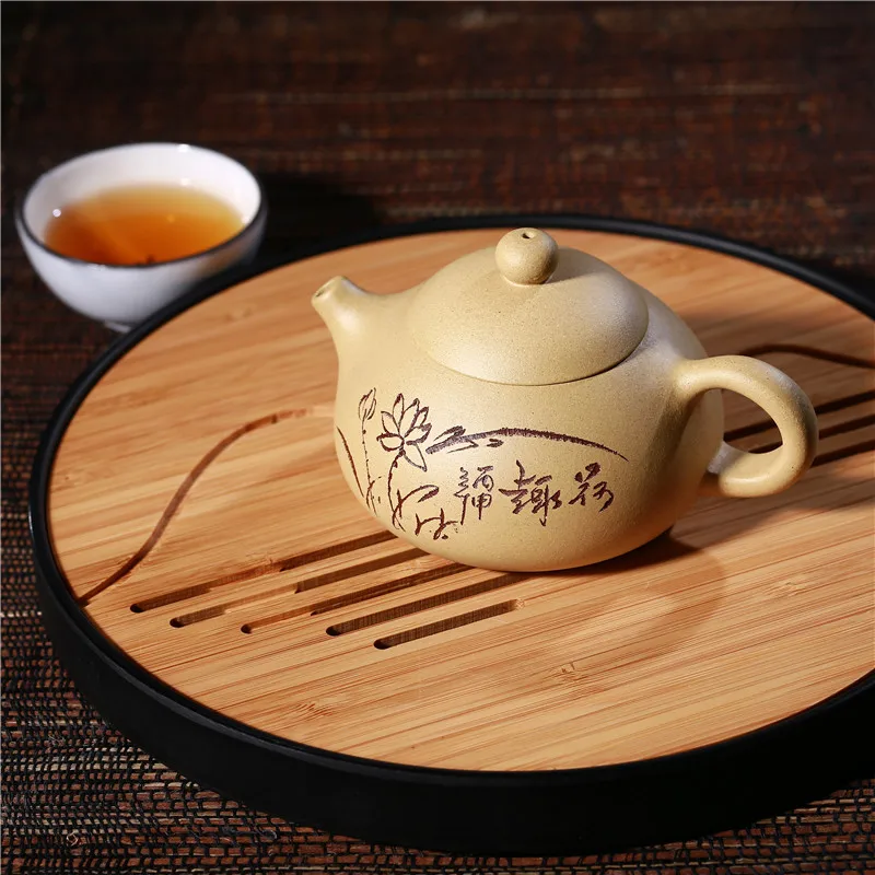 

190ml Authentic Yixing Teapot Lotus Purple Clay Health Care Master Handmade Kung Fu Tea Set Tea Pot vintage Teaware He Qu Pot