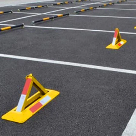 

Auto Thickened Parking Lot Lock Anti-collision Fixed Triangle parking Pile Garage Floor lock Car Accessories