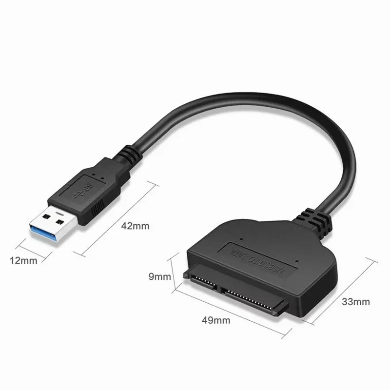 SATA USB3.0 адаптер кабель 22pin для 2 5 дюймов HDD SSD жесткий диск ноутбука конвертер
