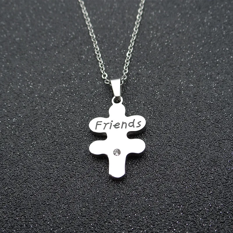 3 шт./компл. ювелирные изделия унисекс ожерелье дружбы с любовным сердцем из