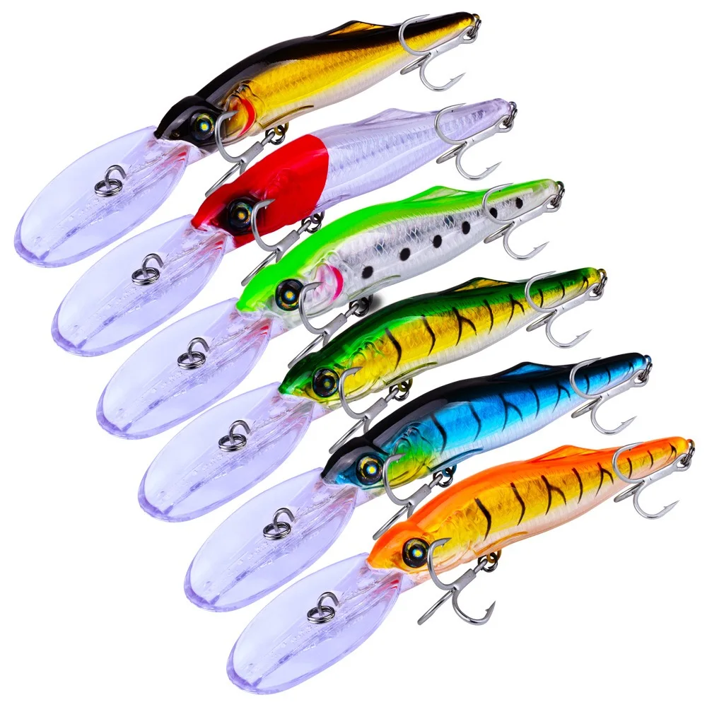 Рыболовные приманки для моря Trolling Wobbler Minnow 16 5 см 25 г 1 2 3 6 м шт Большой пластик баса