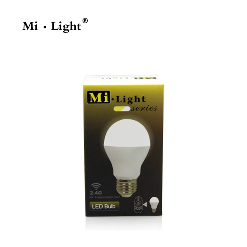 Milight светодиодный двойная белая лампа 6 Вт E27 Базовая CCT AC85 265V & четыре зоны пульта