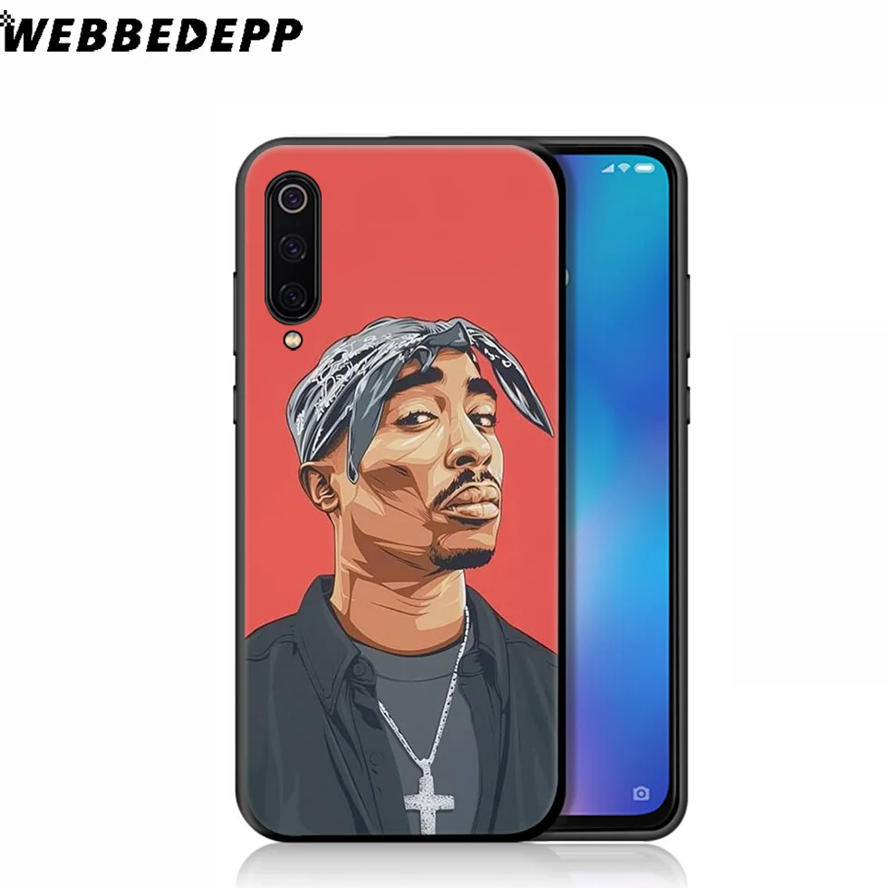 Мягкий чехол WEBBEDEPP 2pac Tupac для Xiaomi Mi 9T 9 8 SE 6 A1 A2 A3 Lite MiA1 MiA2 MiA3 F1 MAX 3 Mi8 CC9E CC9 |