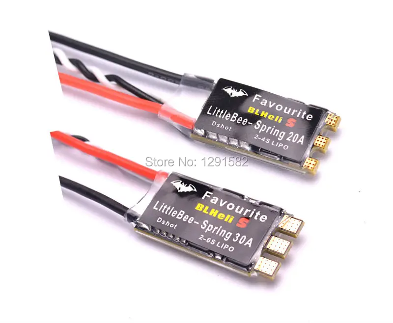 FVT LITTLEBEE BLHeli-s SPRING 20A / 30A ESC 2-6S Supports Mulitshot DSHOT Oneshot42 OneShot125 Multicopter | Игрушки и хобби