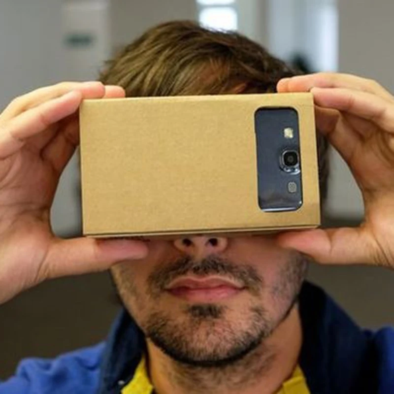 DOITOP DIY картонные 3D очки VR Бумажные Очки виртуальной реальности для смартфона шлем