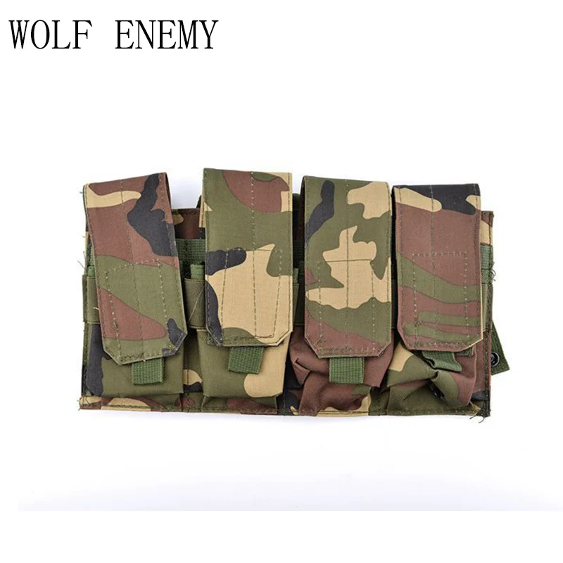 

Тактическая Сумка Molle для четырех магазинов Fask 5,56. 223 Магнитная Фотосумка военный жилет сумка для аксессуаров для пейнтбола страйкбола