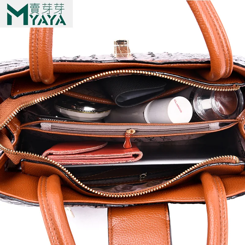 Роскошная женская сумка MAIYAYA из кожи аллигатора Дизайнерская кожаная для женщин