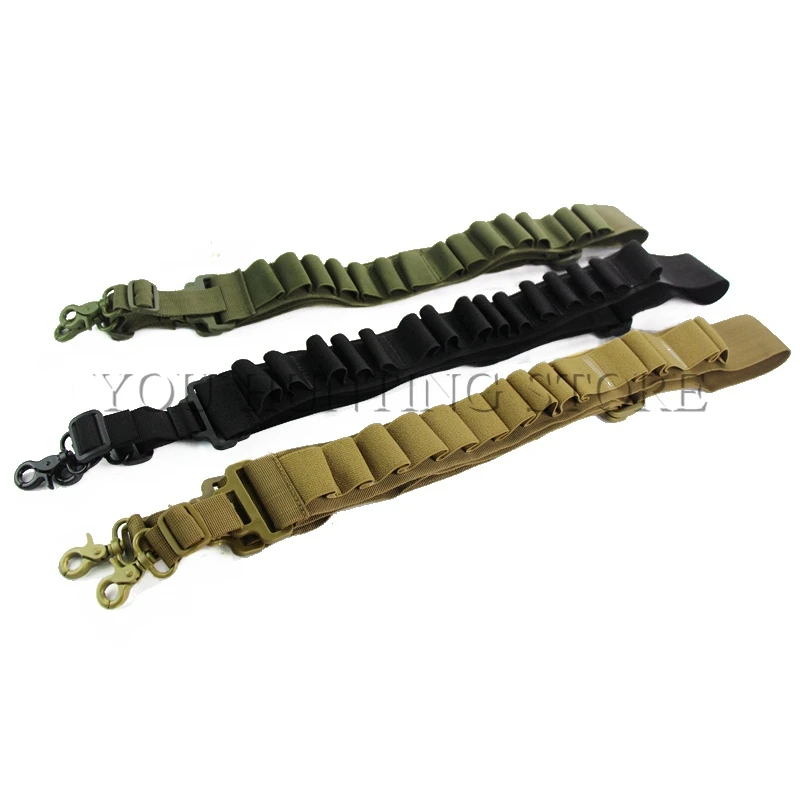 Охотничий патрон для ружья 12 GA держатель ремня с двумя точками черный зеленый