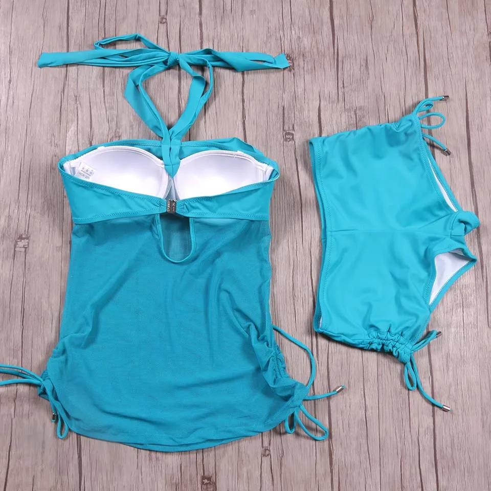 TQSKK 2019 Halter Top Платье-бикини женский купальник сексуальный комплект бикини