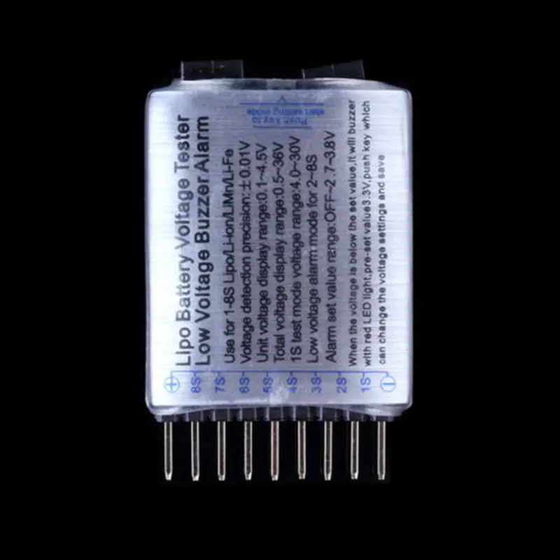 1S-8S RC Lipo Battery Meter Checker Low Voltage Buzzer Alarm Indicator Tester | Электроника