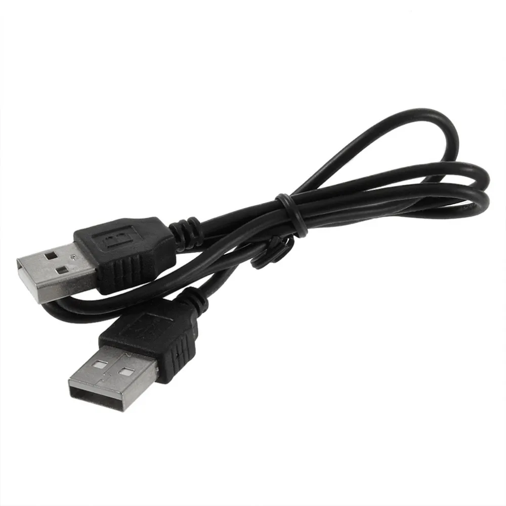 

Black 400mm(L) USB 2.0 Male To Male Extension Connector Adapter Data Cable Cord Connectors For PC Smart Phone