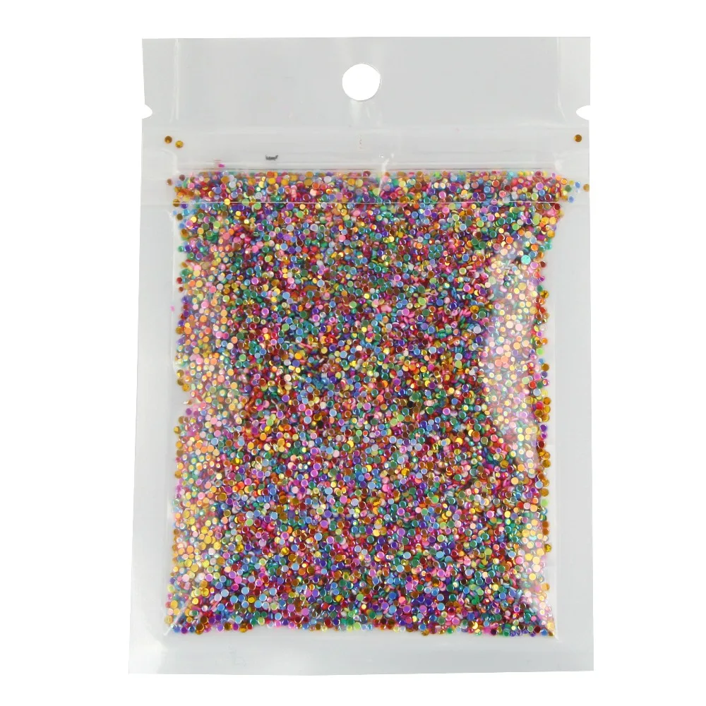 10 г/шт. цветной Круглый УФ-гель акриловый блеск для ногтей пудра 3D дизайн