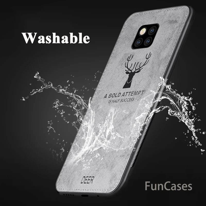 Ткань Олень чехол для huawei mate 20 Lite Чехлы мягкие силиконовые задняя крышка Hawei 20X P20