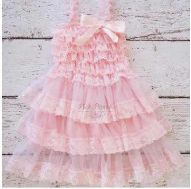 Розничная продажа 2018 летнее милое Кружевное платье-пачка для девочек лето