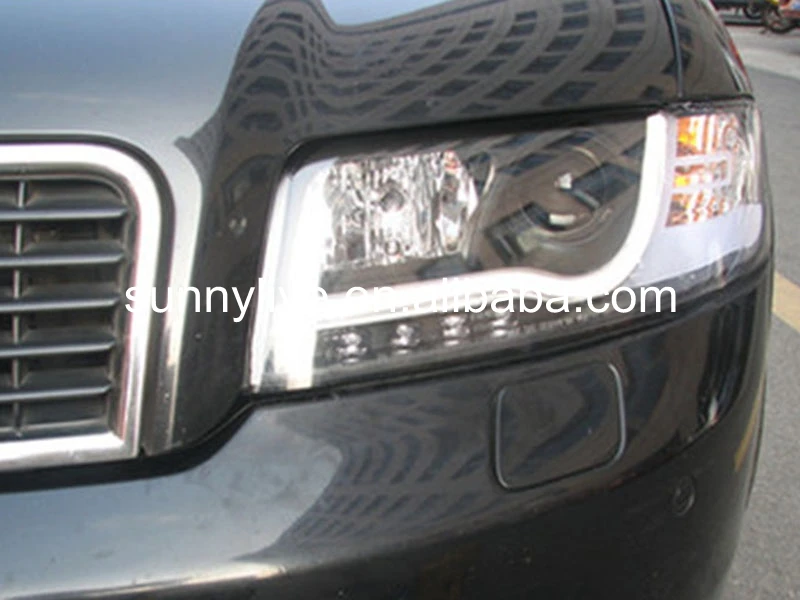 Для Audi A4 B6 светодиодный налобный фонарь Тип 2001 2004 Черный корпус SN|lamp housing|audi a4audi a4 b6