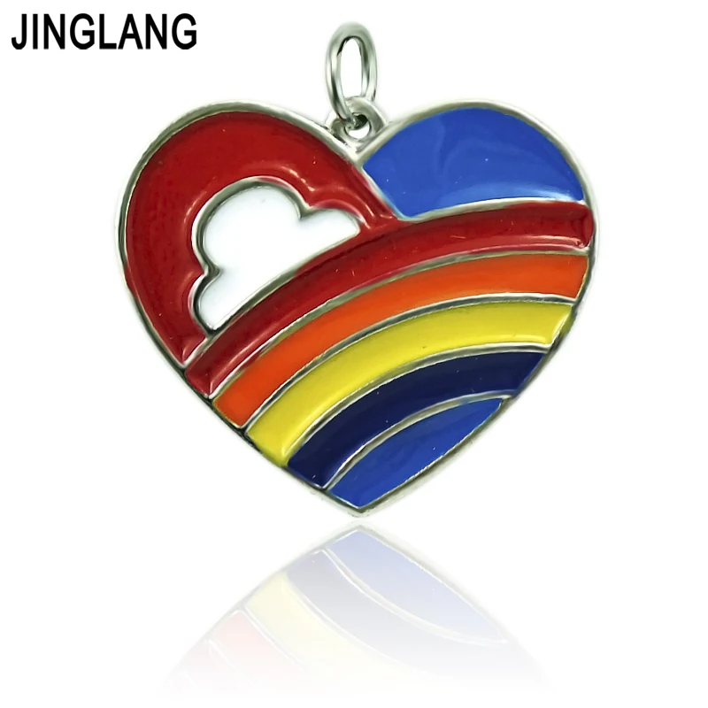 JINGLANG, смешанный стиль, подвески в виде сердца, сплав, подвеска для ожерелья/браслетов, сделай сам, женская мода, ювелирные изделия, аксессуары 12 шт