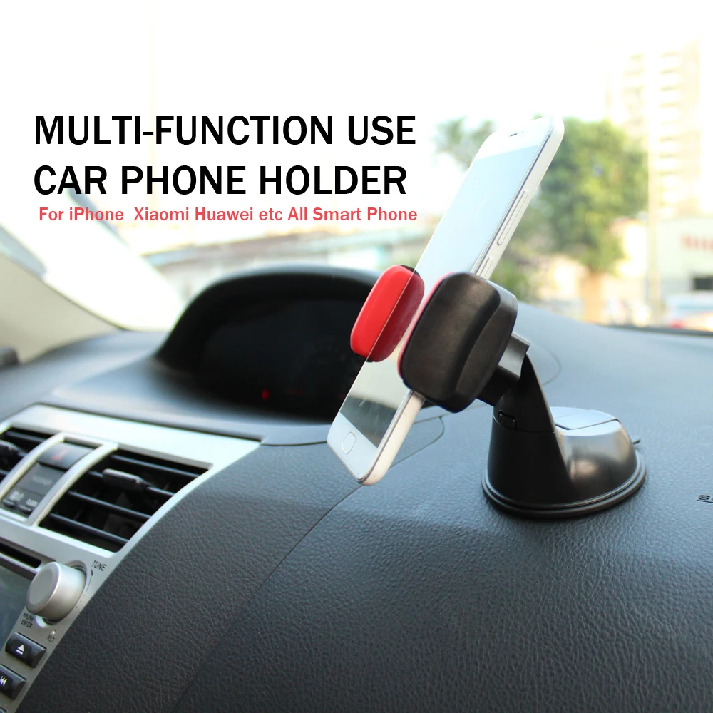 ESVNE Universal Mobile Phone Stand Windshield Desk Mount Car Holder For iPhone 11 Pro Samsung Smartphone support cellular | Мобильные