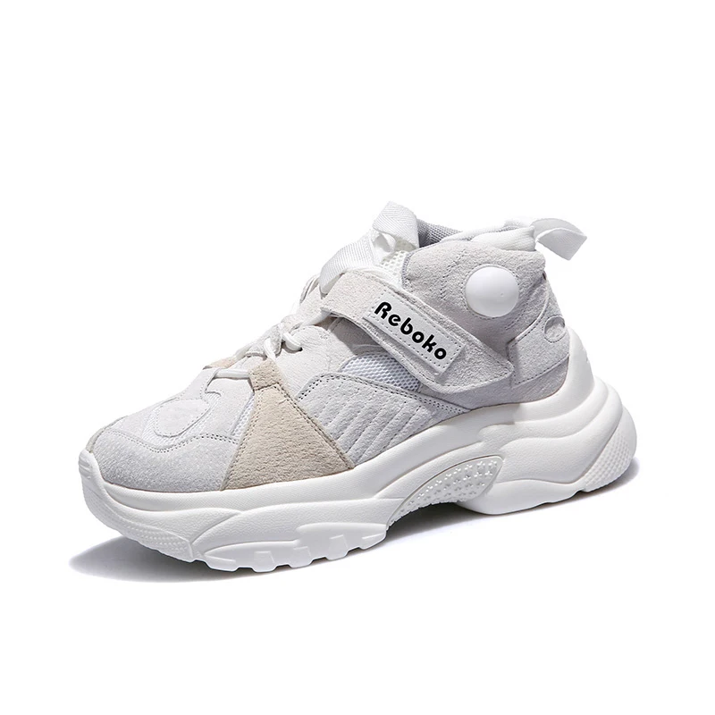 RY-relaa sports shoes female 2019 new summer and autumn Korean version of Harajuku breathable thick soles | Спорт и развлечения