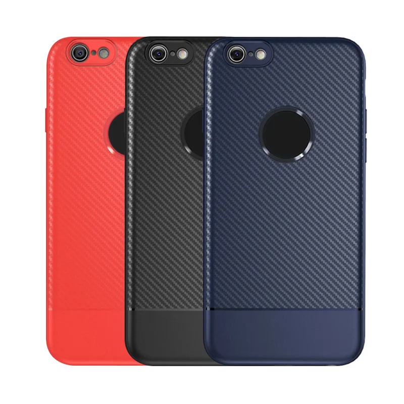 Чехол из углеродного волокна для iphone 7 8 plus, тонкий чехол, Роскошный чехол для iphone 6S 6 plus 8 X XS MAX XR, силиконовый мягкий черный Чехол