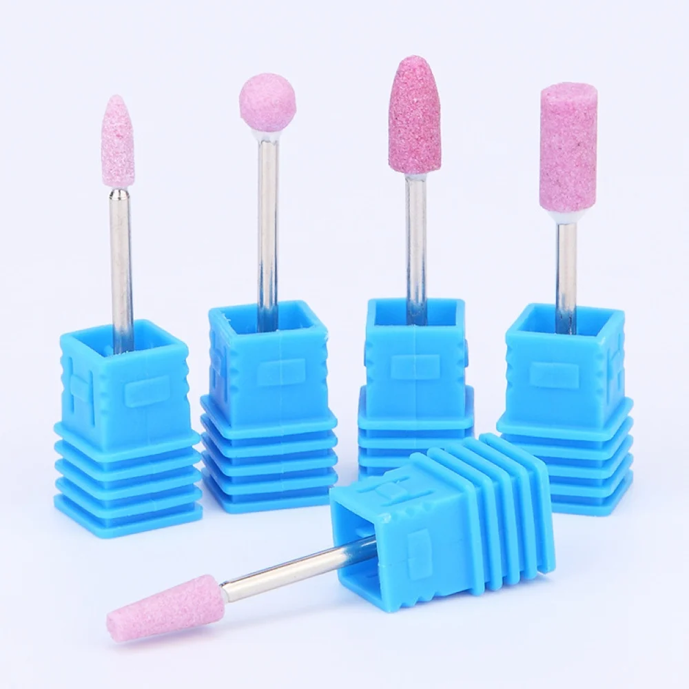 1pc Nail Art Grinding Drill Bits Quartz Bullet Bit Electric Manicure Machine Head Gel Polish Cuticle Removal Blue Mill Tool New | Красота и