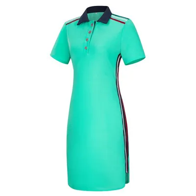 1 Fashion Brand Women Polo Dress T Shirt Short Sleeve Summer Elegant Dresses Patchwork Female Casual Oversized 6XL Vestidos - Цвет: 1