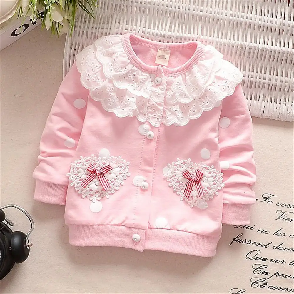 Kids Coat New Outerwear Girl Spring Fashion Sweatshirts Long Sleeve Girls Jacket Children Top Clothing 1 2 3 Year | Детская одежда и