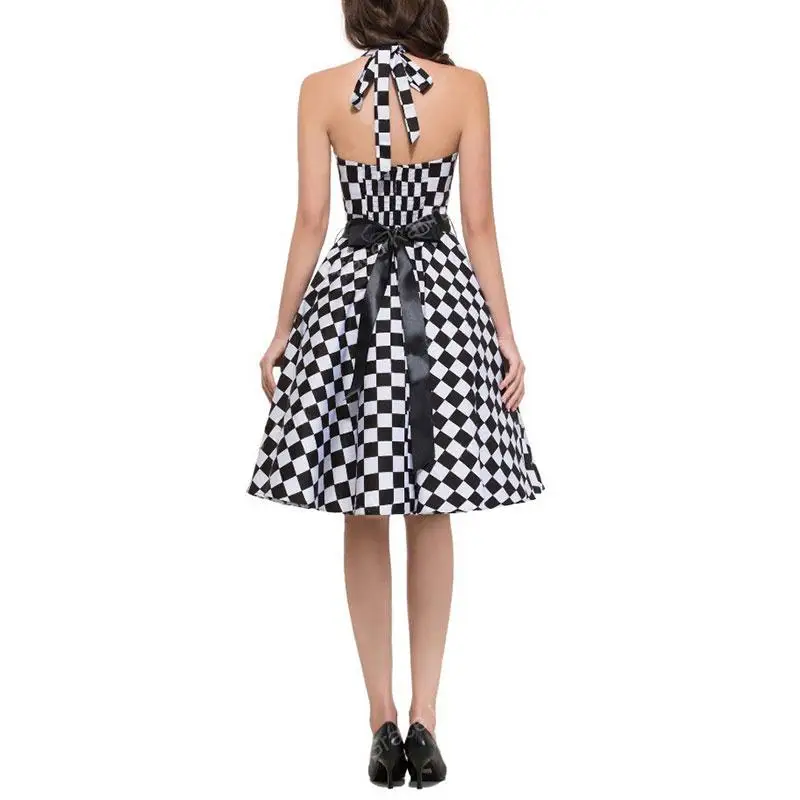 Винтажное платье-трапеция без рукавов в стиле Одри Хепбёрн 50-60-х годов